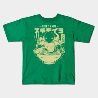 Chef's Knife Ramen Kids T-Shirt